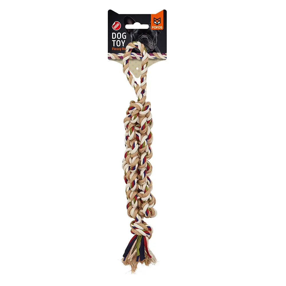 FOFOS Braided Flossy Rope Dog Toy Petszapp