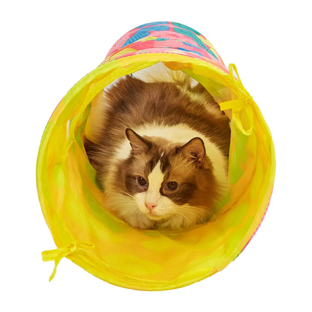 FOFOS FLORAL POP UP CAT TUNNEL FOFOS