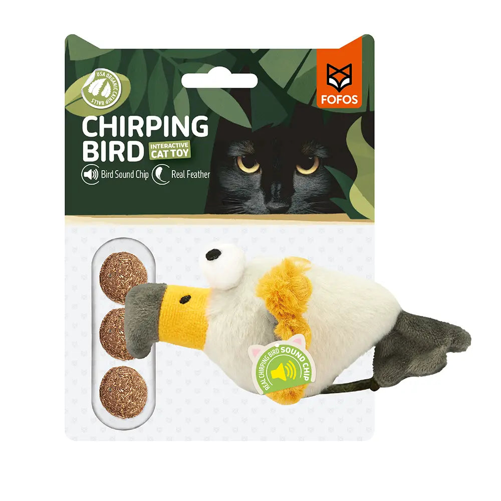 FOFOS SOUND CHIP EAGLE WITH CATNIP BALLS CAT TOY FOFOS