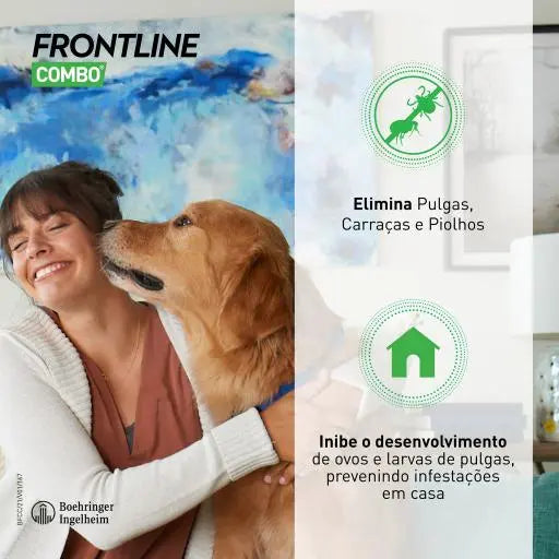 FRONTLINE FLEA & TICK SPOT ON COMBO FOR DOGS, 2 - 10 KG | 3 Doses Boehringer Ingelheim