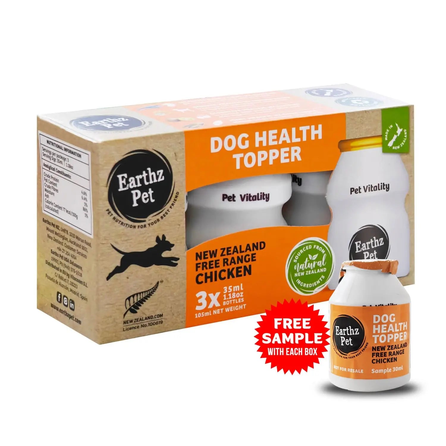 EARTHZ PET NEW ZEALAND HEALTH TOPPER FOR DOGS EARTHZ PET