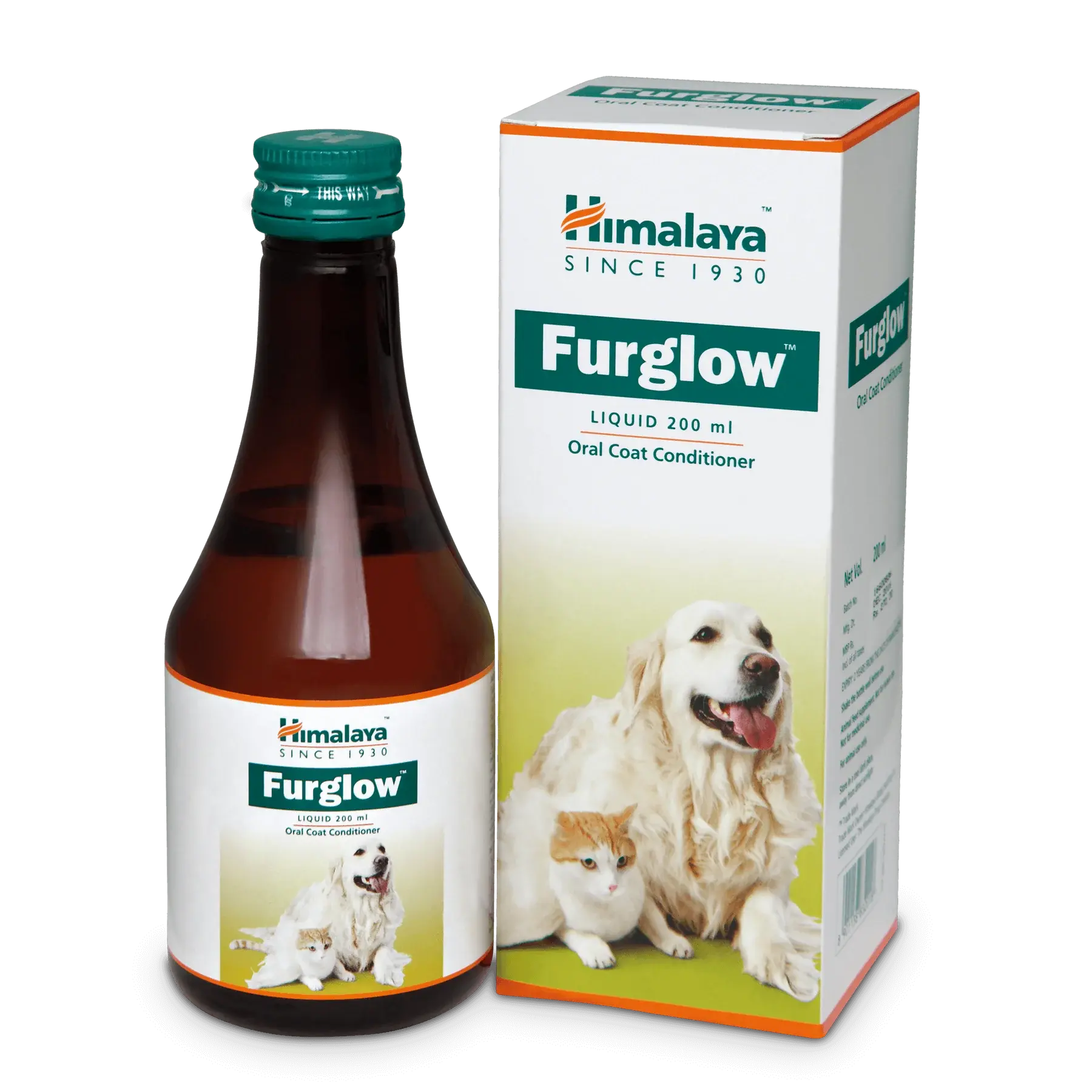 HIMALAYA FURGLOW LIQUID ORAL SKIN & COAT TONIC FOR DOGS & CATS 200 ML Himalaya