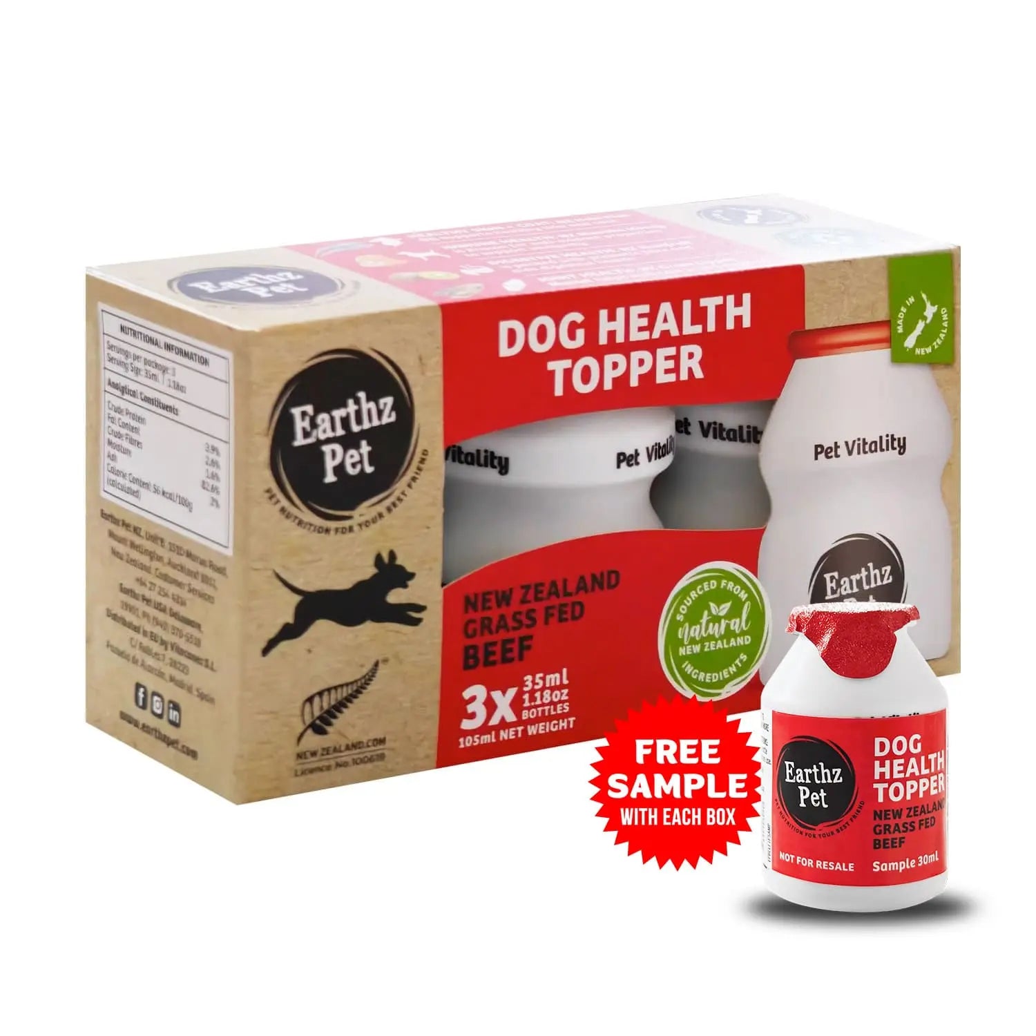 EARTHZ PET NEW ZEALAND HEALTH TOPPER FOR DOGS EARTHZ PET
