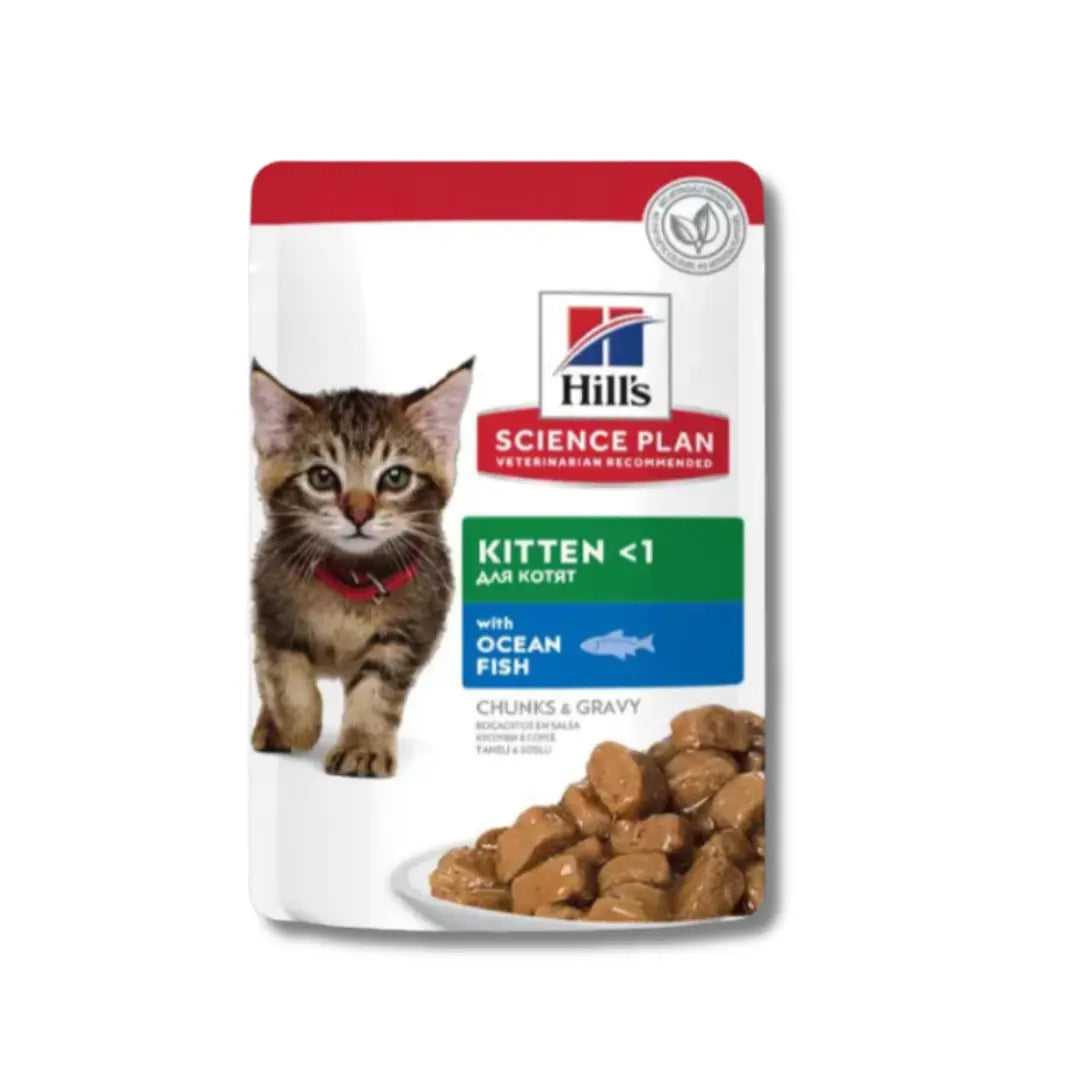 HILL'S SCIENCE PLAN TENDER CHUNKS & GRAVY KITTEN WET FOOD 85GX12 Hills