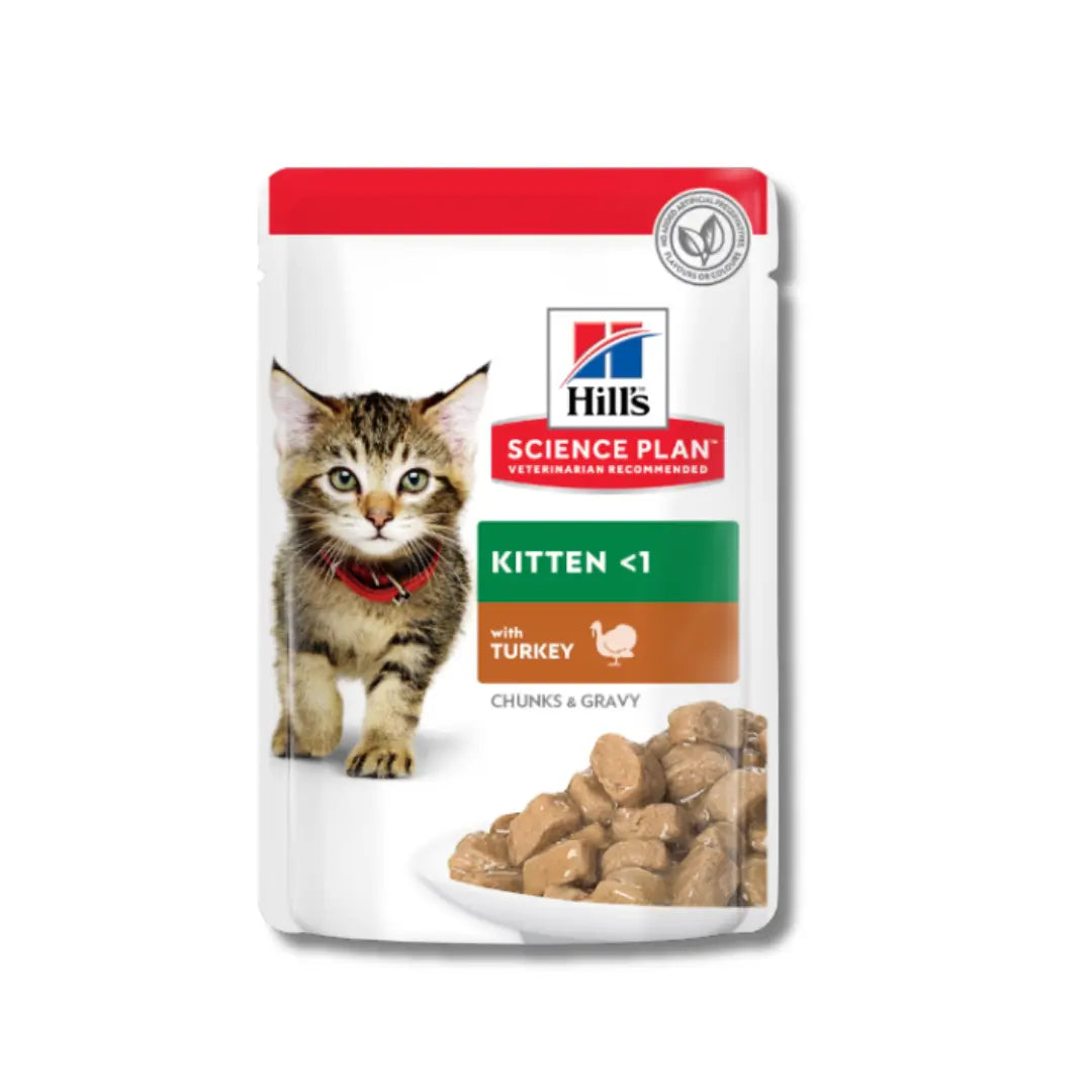 HILL'S SCIENCE PLAN TENDER CHUNKS & GRAVY KITTEN WET FOOD 85GX12 Hills