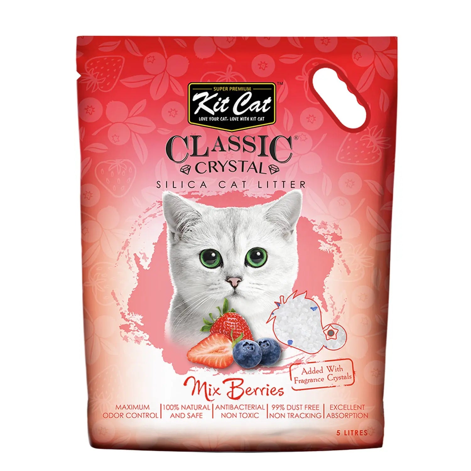 KIT CAT CLASSIC CRYSTAL CAT LITTER 5 LITRES KIT CAT