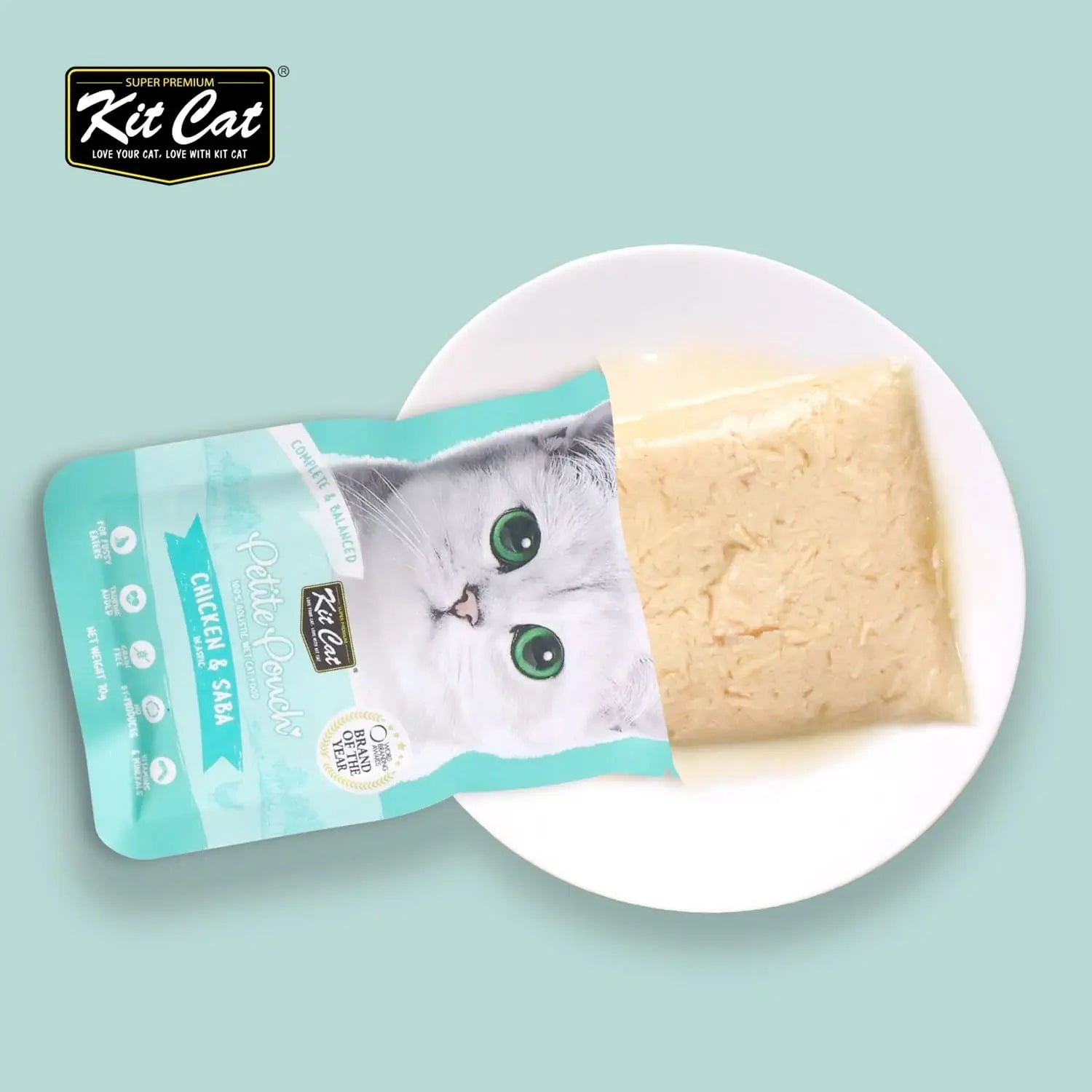 KIT CAT PETITE POUCH CHICKEN & SABA 70G KIT CAT