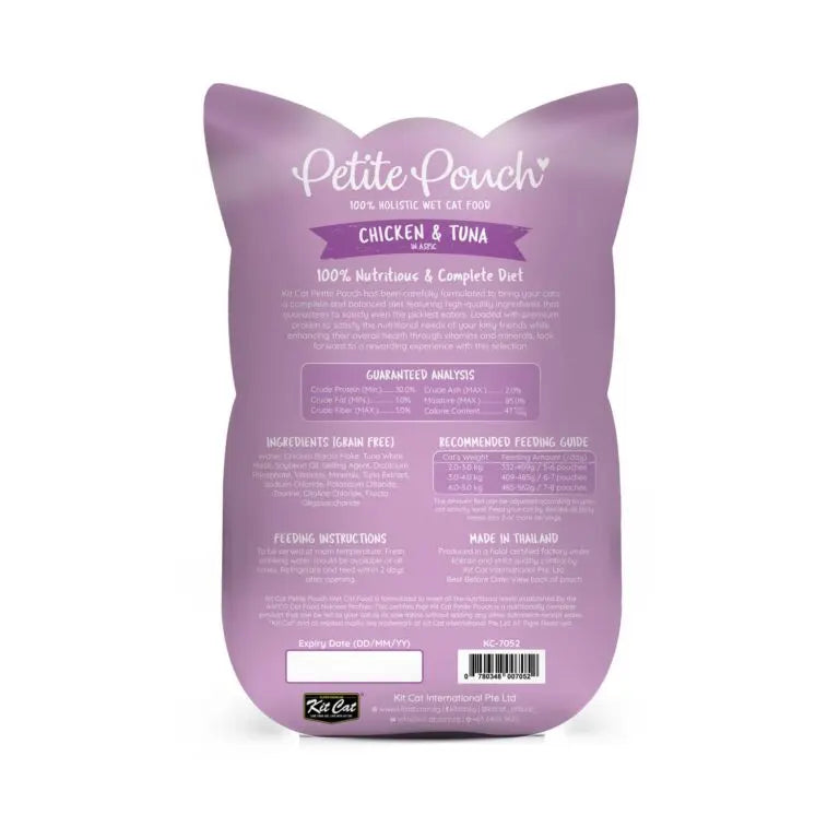 KIT CAT PETITE POUCH CHICKEN & TUNA 70G KIT CAT