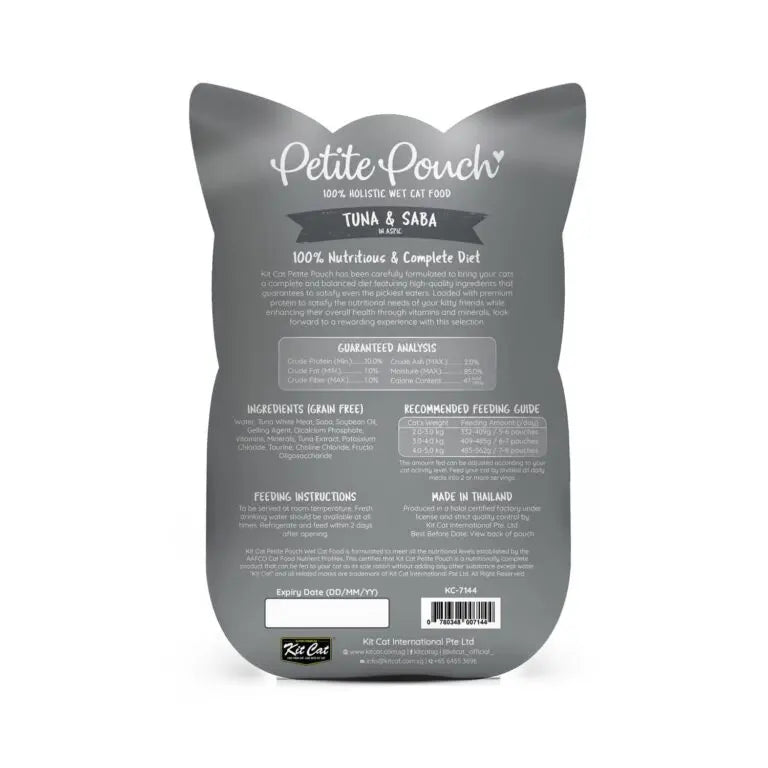 KIT CAT PETITE POUCH TUNA & SABA 70G KIT CAT