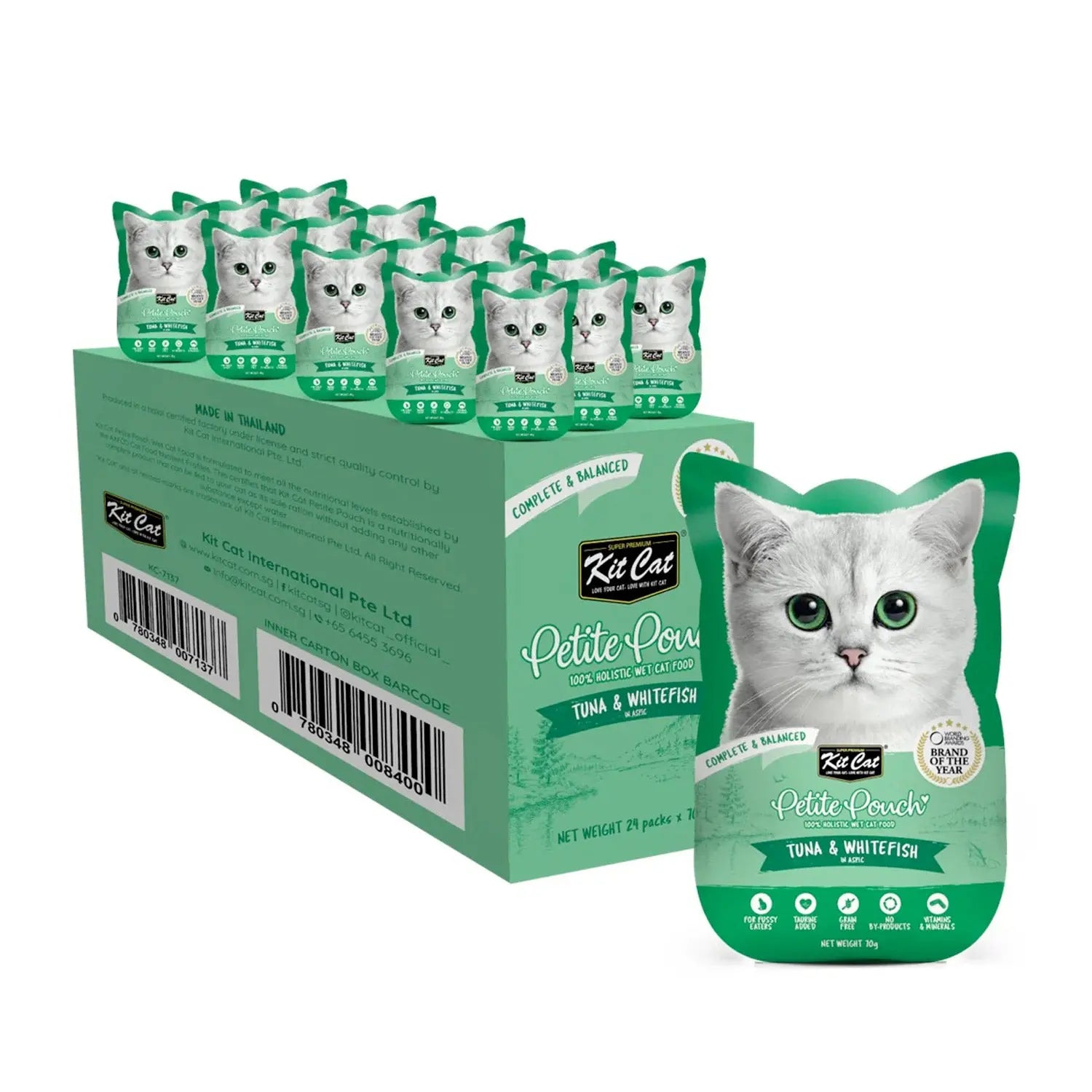 KIT CAT PETITE POUCH TUNA & WHITEFISH 70G KIT CAT