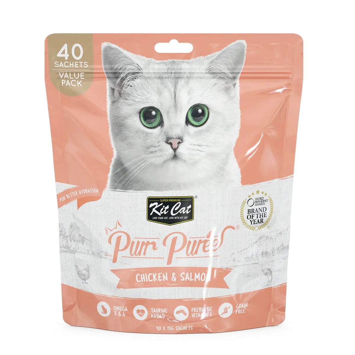 KIT CAT PURR PUREE 40 SACHETS VALUE PACK KIT CAT