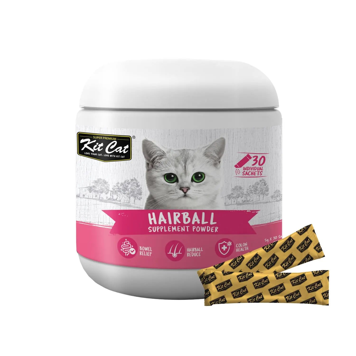 KIT CAT HAIRBALL SUPPLEMENT POWDER 150G KIT CAT
