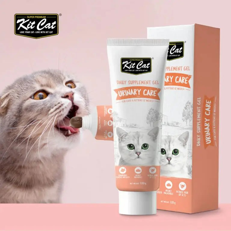KIT CAT DAILY NUTRIONAL SUPPLEMENT GEL FOR CATS & KITTENS URINARY CARE 120G KIT CAT