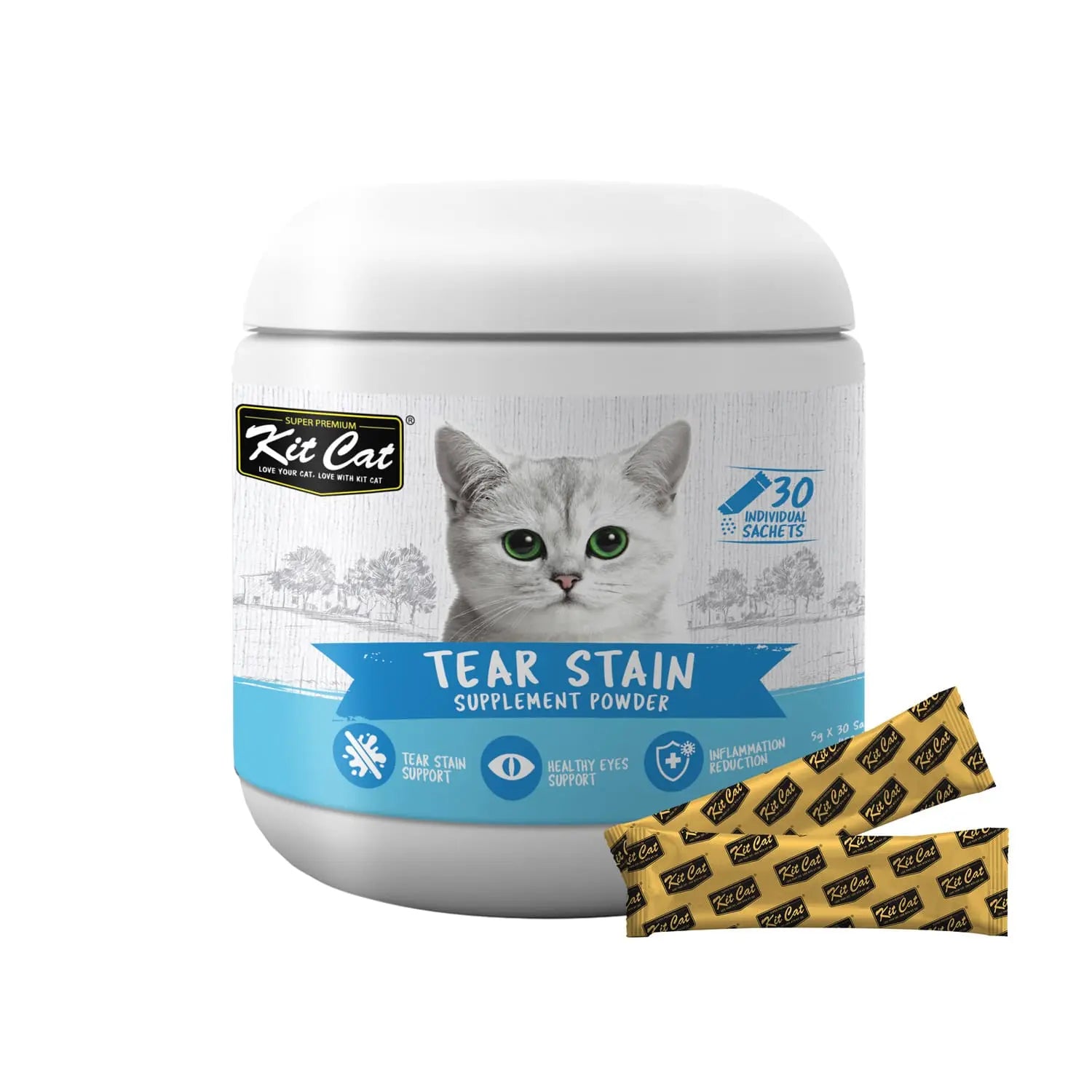 KIT CAT TEAR STAIN SUPPLEMENT POWDER 150G KIT CAT