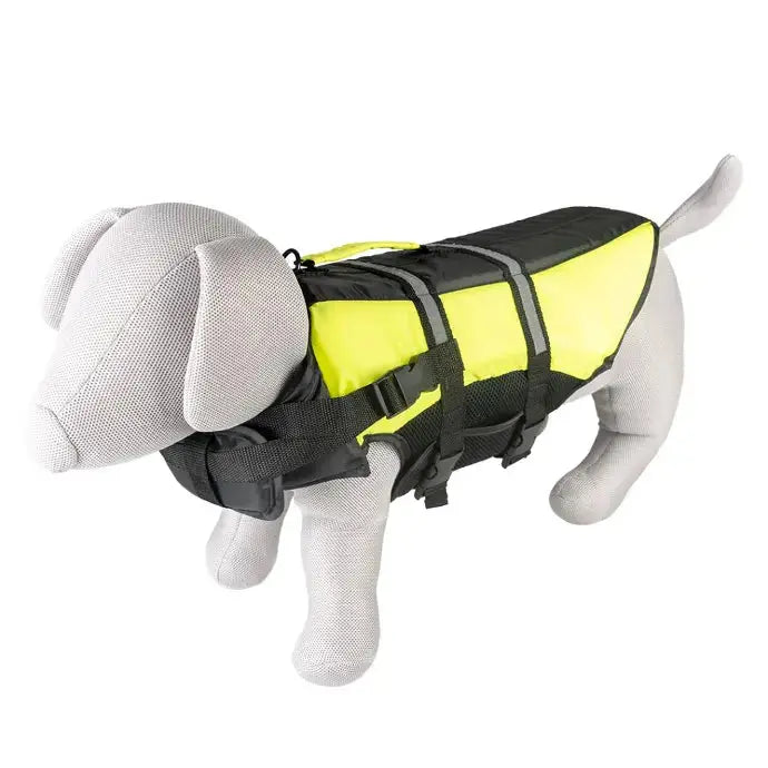 Duvo+ Dog Life Jacket Hi Vis Marine XS - 30cm- max.13kg Black/Yellow[Size - XS] Duvo+