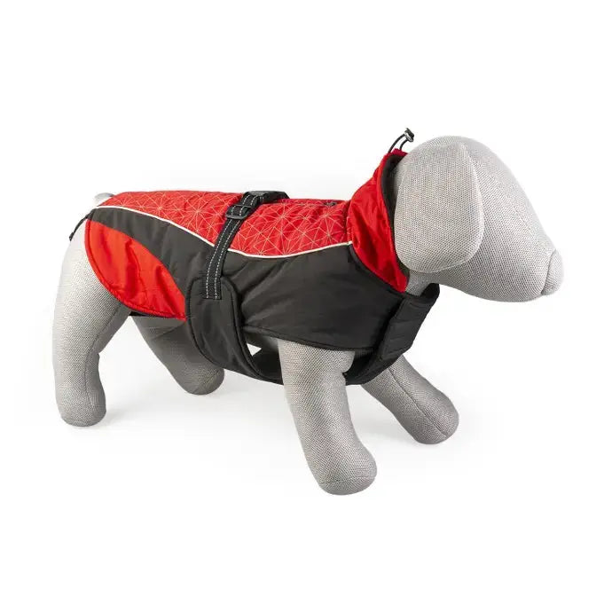 Duvo+ Dog Jacket Hi Vis Casual Red/Black[Size - XL] Duvo+