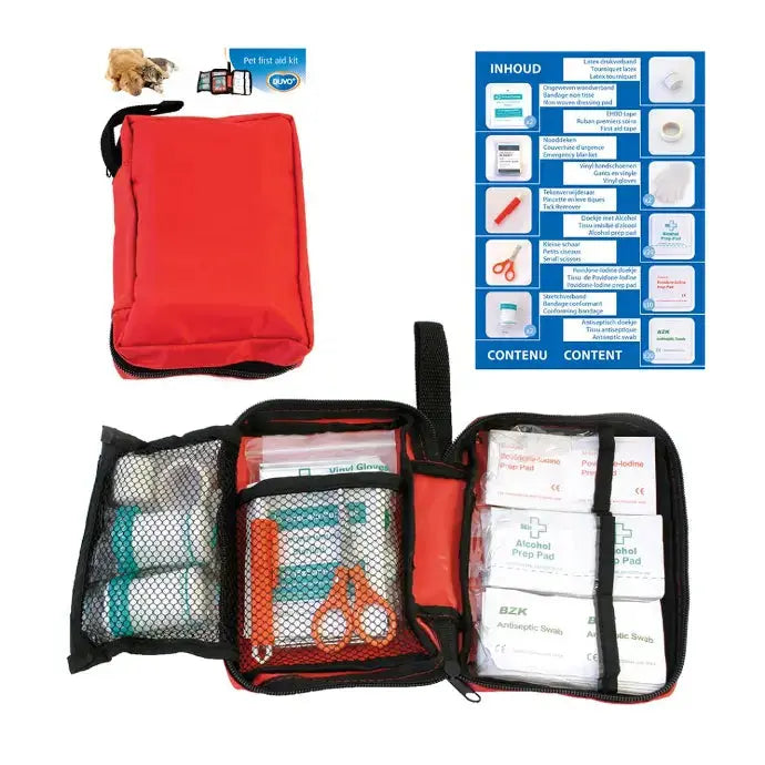 Duvo Pet first aid kit 61pcs - 12 x 15.5 x 5cm[Dimension - 12 x 15.5 x 5cm] Duvo+