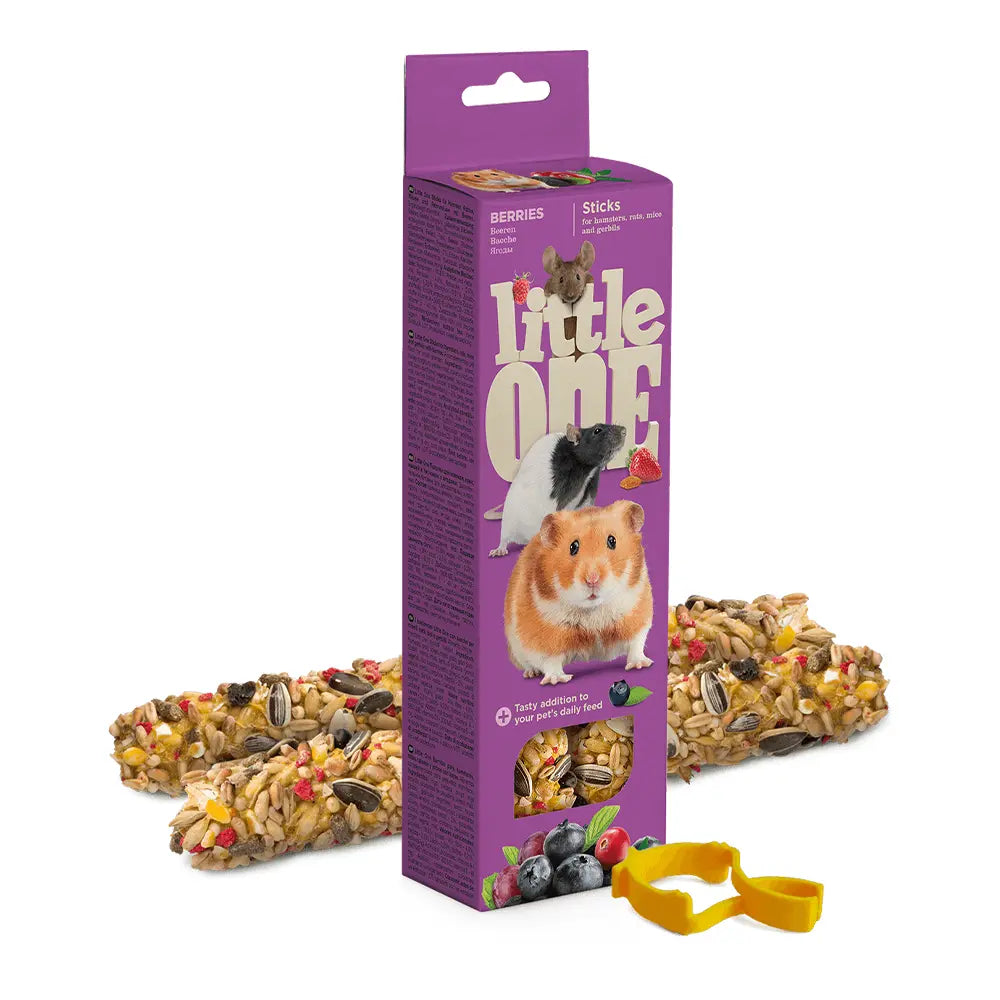 LITTLE ONE STICKS FOR HAMSTERS, RATS, MICE AND GERBILS WITH BERRIES Little One