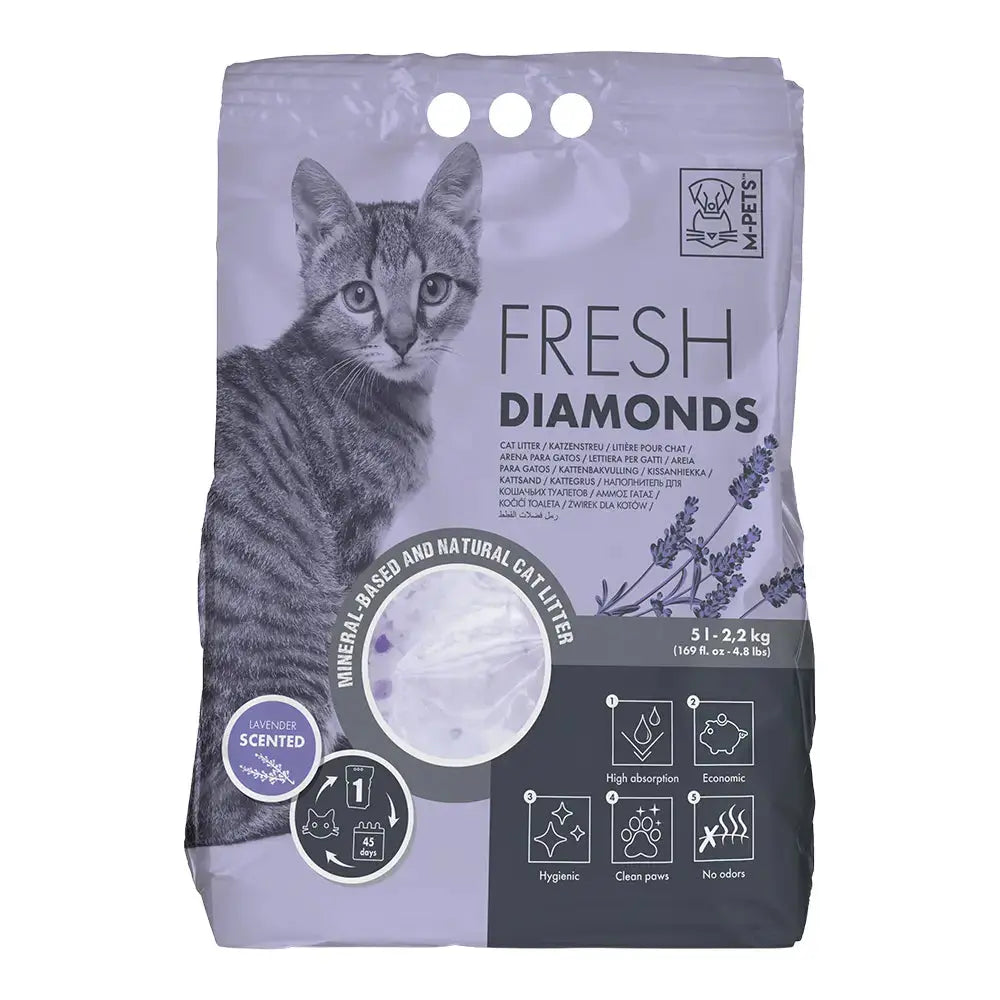 M-PETS FRESH DIAMONDS SILICA GEL CAT LITTER M-PETS