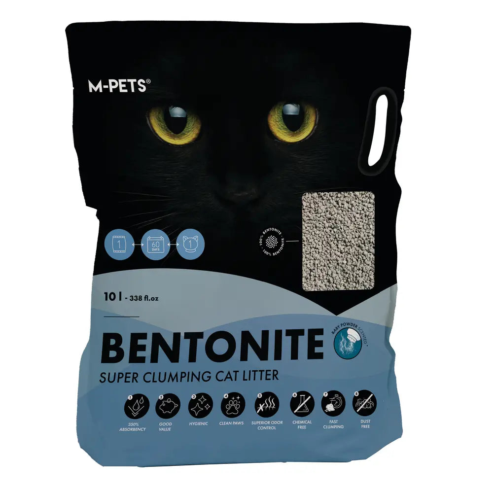 M-PETS SUPER CLUMPING BENTONITE CAT LITTER 10L M-PETS