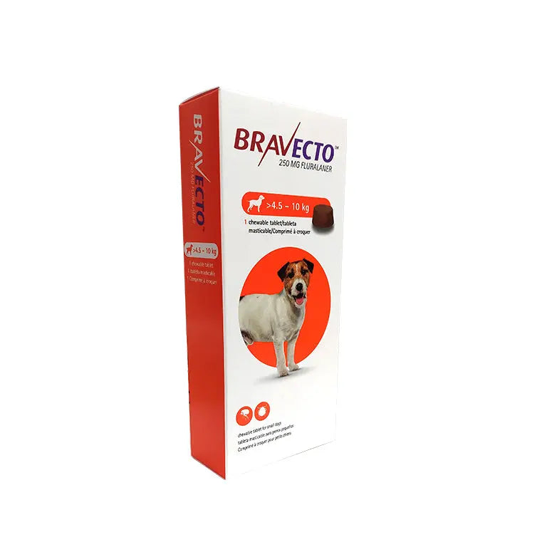 BRAVECTO CHEW 250MG (4.5-10KG) BRAVECTO