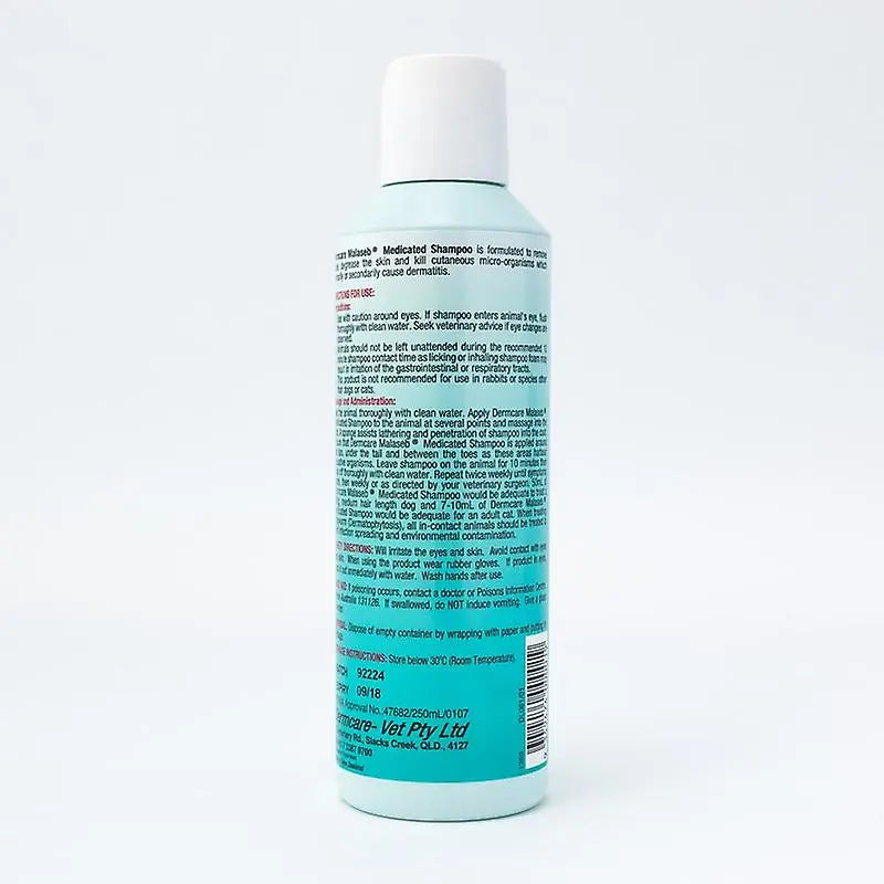 DERMCARE MALASEB MEDICATED SHAMPOO FOR DOGS & CATS 250 ML Dermcare