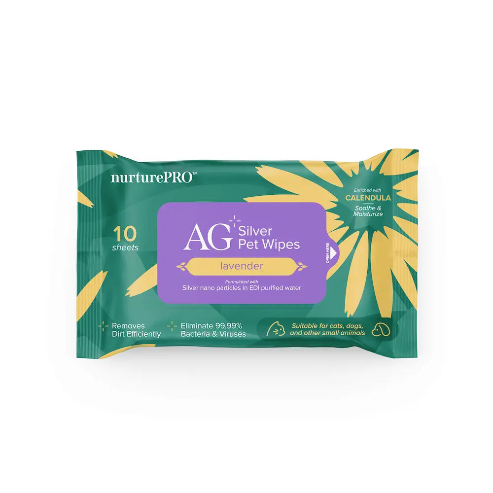 NURTUREPRO AG+ SILVER PET WET WIPES NurturePro