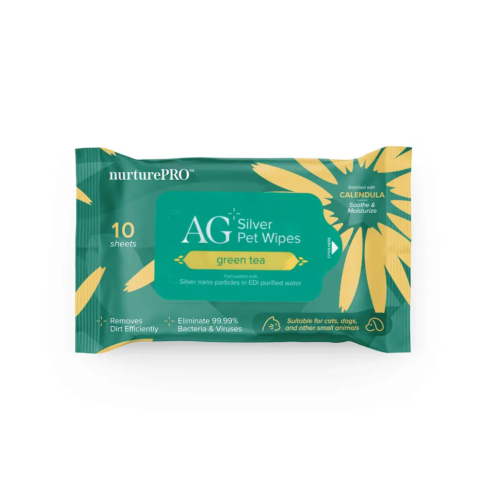 NURTUREPRO AG+ SILVER PET WET WIPES NurturePro