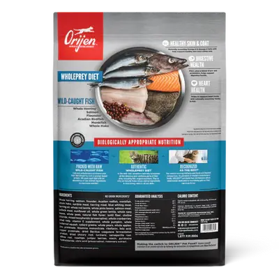 ORIJEN SIX FISH FORMULA PROTEIN-RICH GRAIN FREE DIET CAT DRY FOOD ORIJEN