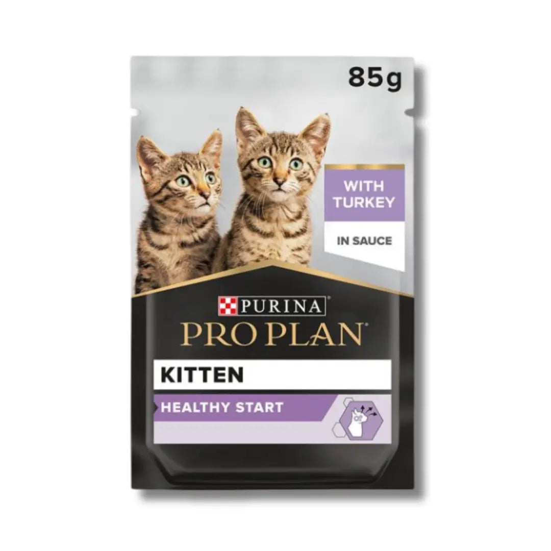 PRO PLAN KITTEN, WET CAT FOOD WITH TURKEY GRILLED IN GRAVY, 26 X 85G Purina Pro Plan