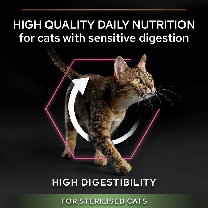 PURINA® PRO PLAN® ADULT STERILISED DELICATE DIGESTION CHICKEN DRY CAT FOOD PetFit.ae