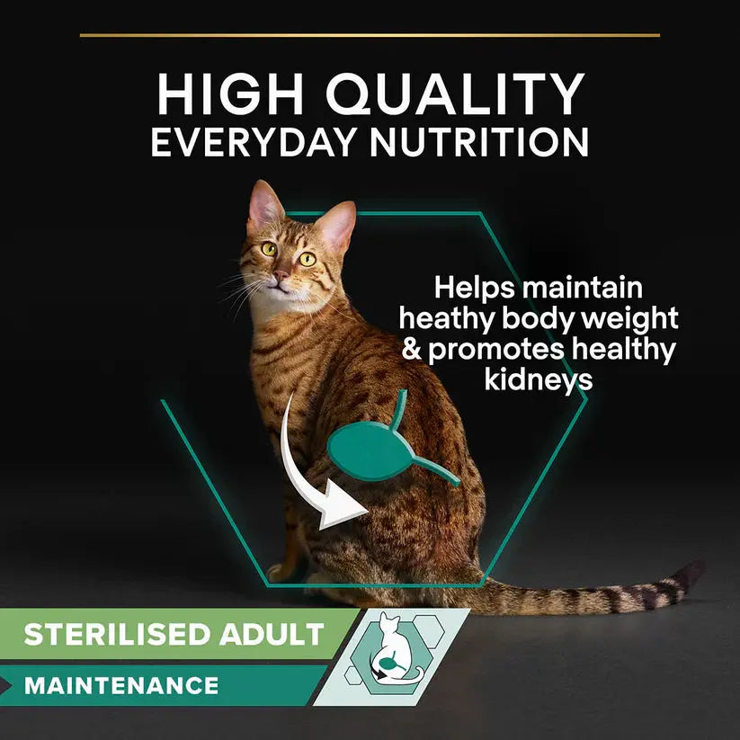 PRO PLAN STERILISED ADULT WET CAT FOOD WITH CHICKEN GRILLED IN GRAVY, 26 X 85G Purina Pro Plan