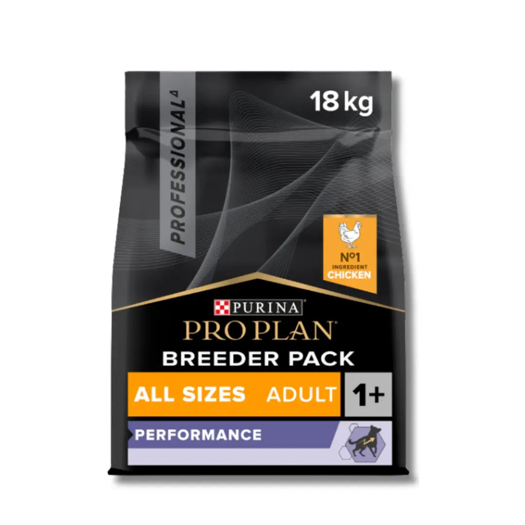 PURINA PRO PLAN PERFORMANCE ADULT BREEDER PACK ALL SIZES CHICKEN 18KG Purina Pro Plan