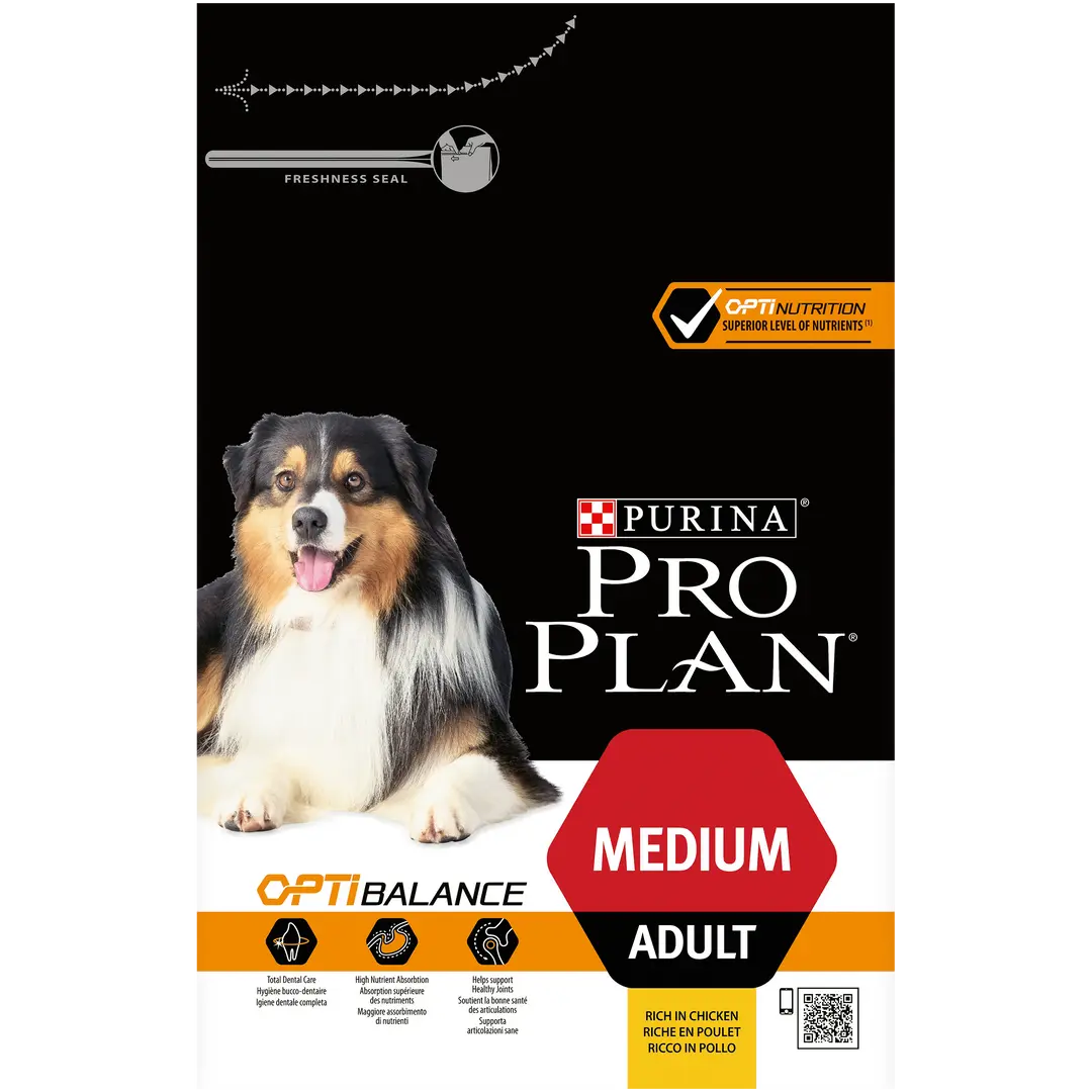 PURINA® PRO PLAN® DOG MEDIUM ADULT WITH OPTIBALANCE™ RICH IN CHICKEN DRY FOOD PetFit.ae