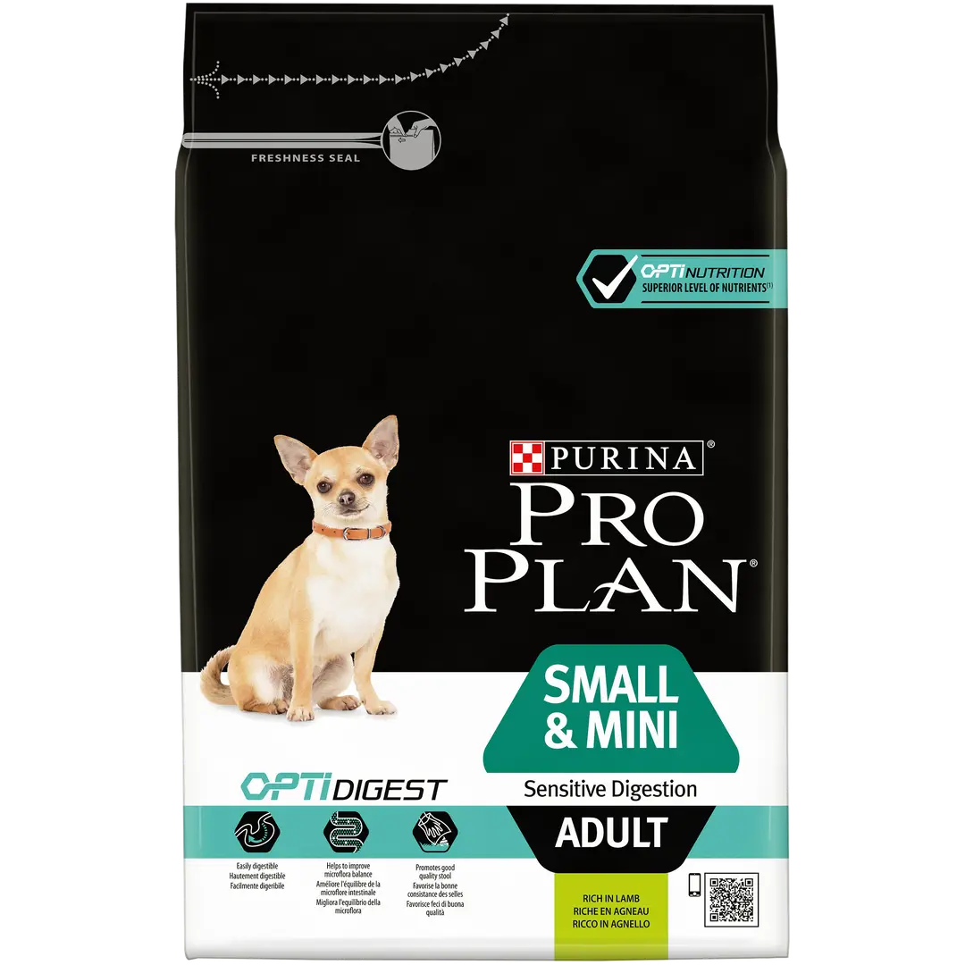 PURINA® PRO PLAN® DOG SMALL & MINI ADULT SENSITIVE DIGESTION WITH OPTIDIGEST® RICH IN LAMB PetFit.ae