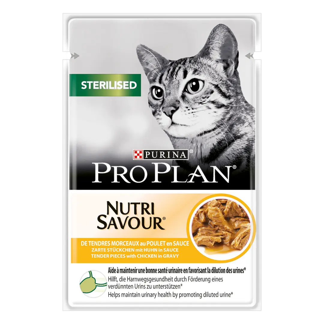 PURINA PRO PLAN DELICATE NUTRISAVOUR IN GRAVY WET CAT FOOD 26x85g