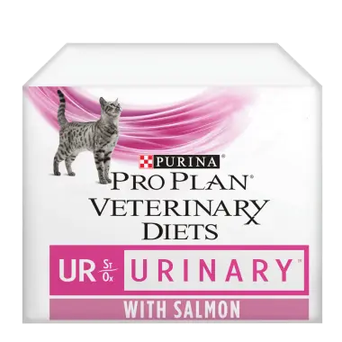 PURINA® PRO PLAN® VETERINARY DIETS FELINE UR URINARY SALMON WET CAT FOOD Purina Veterinary Diet