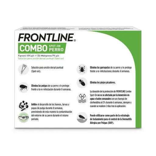 FRONTLINE FLEA & TICK SPOT ON COMBO FOR DOGS, 2 - 10 KG | 3 Doses Boehringer Ingelheim