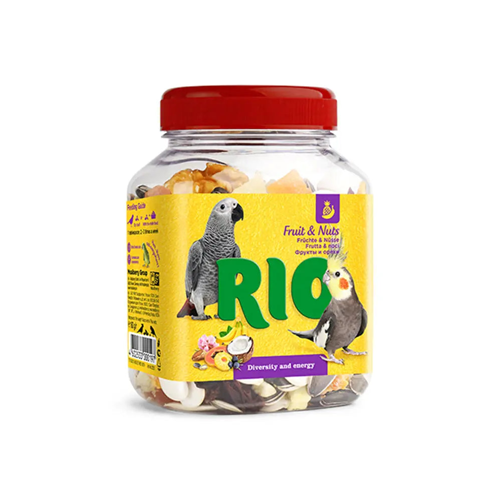 RIO Fruit and Nuts mix natural treats for birds 160g Petszapp