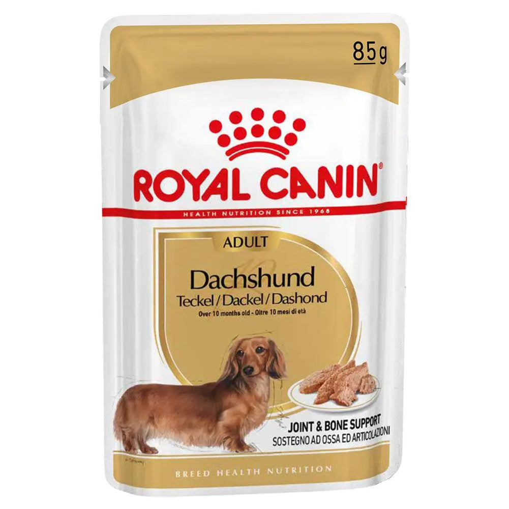 ROYAL CANIN BREED HEALTH NUTRITION DACHSHUND ADULT WET FOOD POUCH, 85G Royal Canin