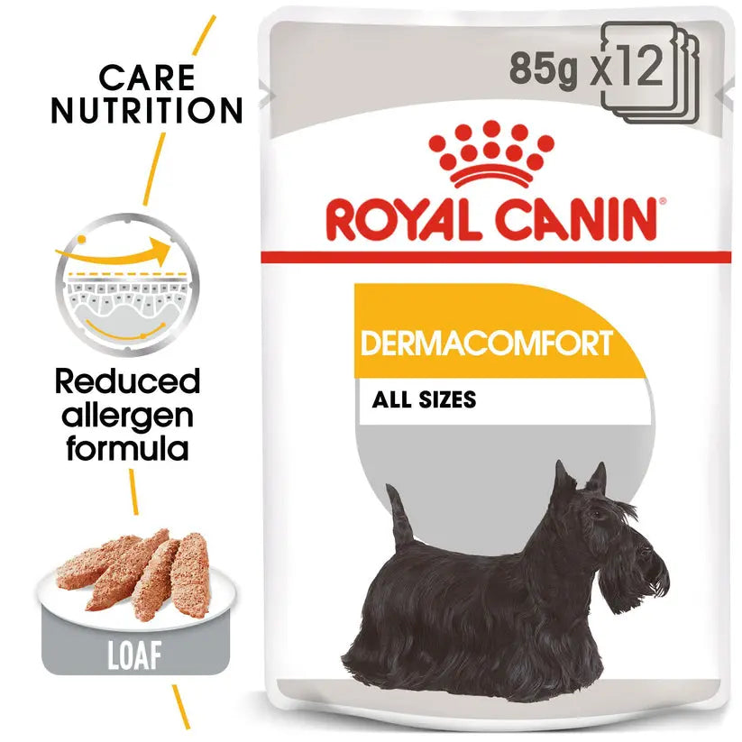 ROYAL CANIN CANINE CARE NUTRITION DERMACOMFORT WET FOOD POUCH, 85G Royal Canin