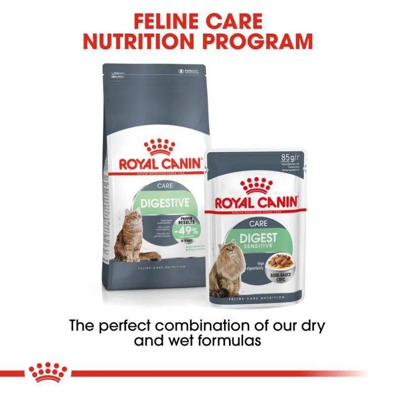 ROYAL CANIN FELINE CARE NUTRITION DIGEST SENSITIVE GRAVY WET FOOD POUCH, 85G Royal Canin