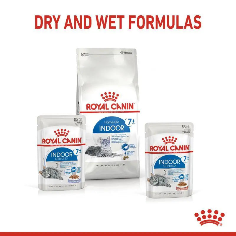 ROYAL CANIN FELINE HEALTH NUTRITION INDOOR STERILISED 7+ JELLY WET FOOD POUCH, 85G Royal Canin