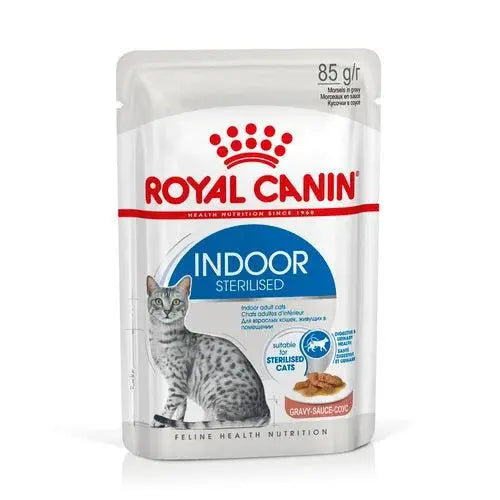 ROYAL CANIN FELINE HEALTH NUTRITION INDOOR STERILISED GRAVY WET CAT FOOD POUCH, 85G Royal Canin