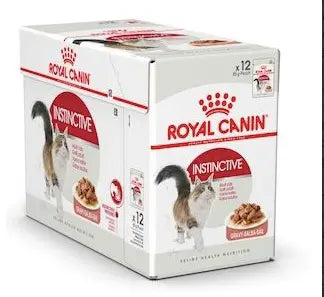 ROYAL CANIN FELINE HEALTH NUTRITION INSTINCTIVE ADULT CATS GRAVY WET FOOD POUCH, 85G Royal Canin