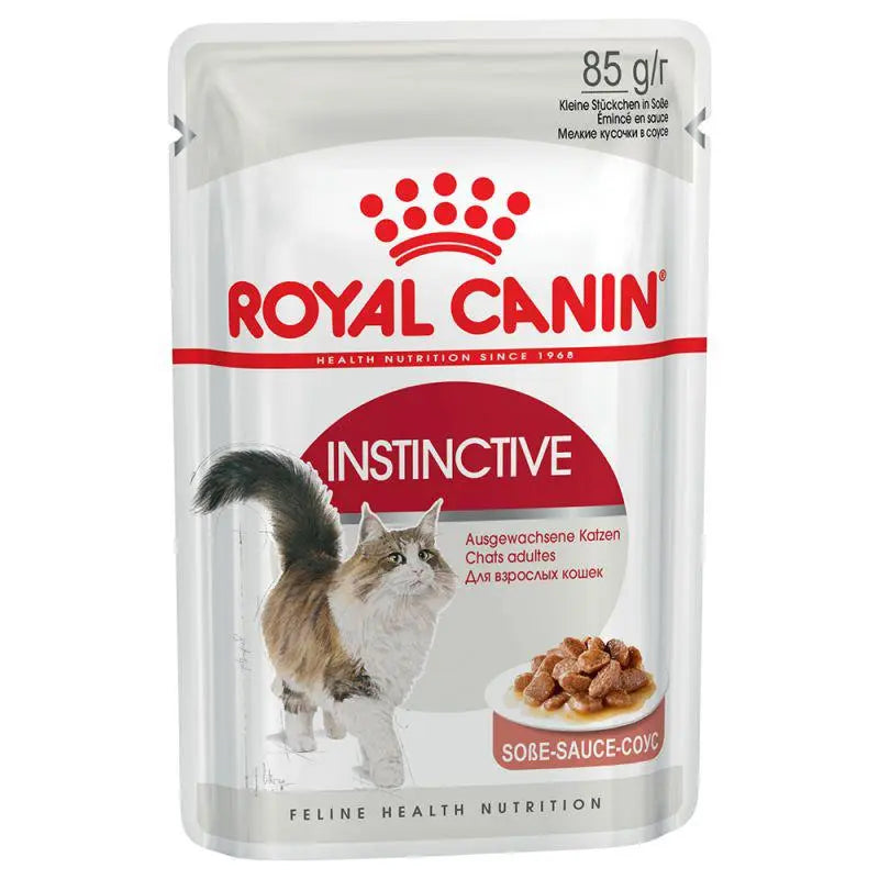 ROYAL CANIN FELINE HEALTH NUTRITION INSTINCTIVE ADULT CATS GRAVY WET FOOD POUCH, 85G Royal Canin