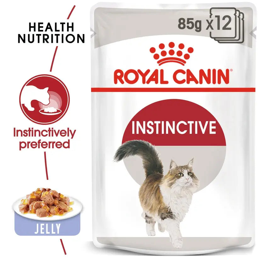 ROYAL CANIN FELINE HEALTH NUTRITION INSTINCTIVE ADULT CATS JELLY WET FOOD POUCH, 85G Royal Canin