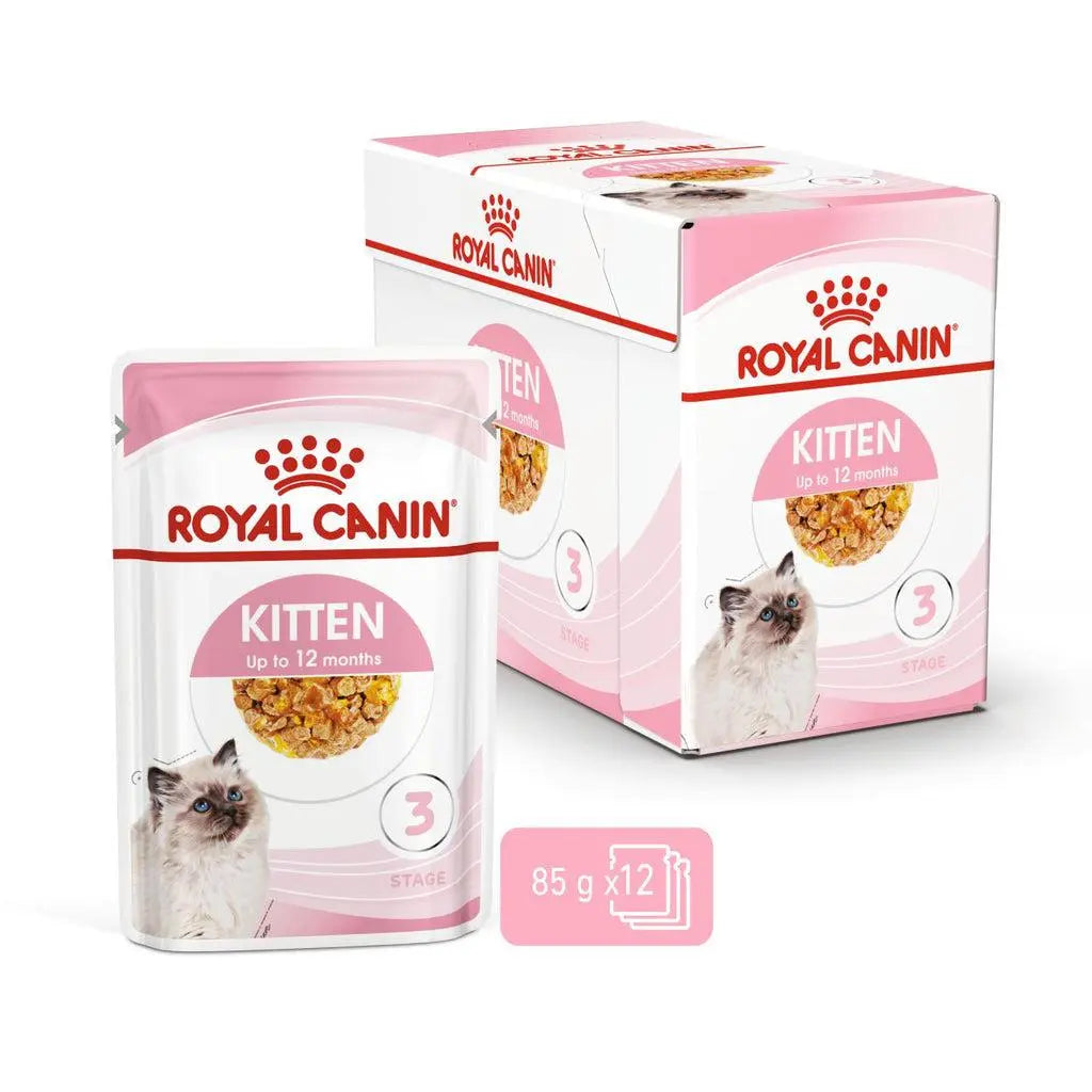 ROYAL CANIN FELINE HEALTH NUTRITION KITTEN JELLY WET CAT FOOD POUCH Royal Canin