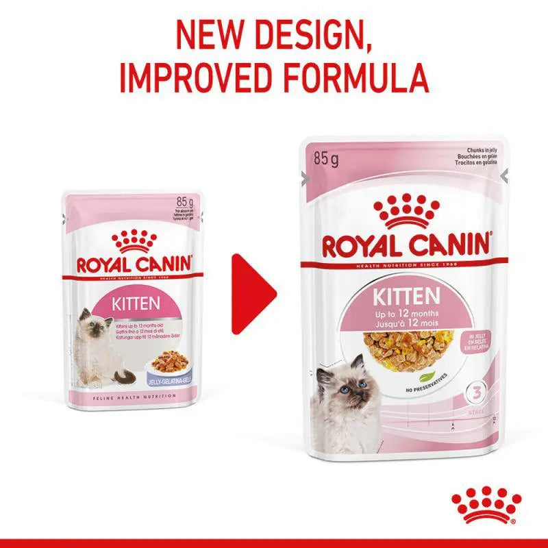 ROYAL CANIN FELINE HEALTH NUTRITION KITTEN JELLY WET CAT FOOD POUCH Royal Canin