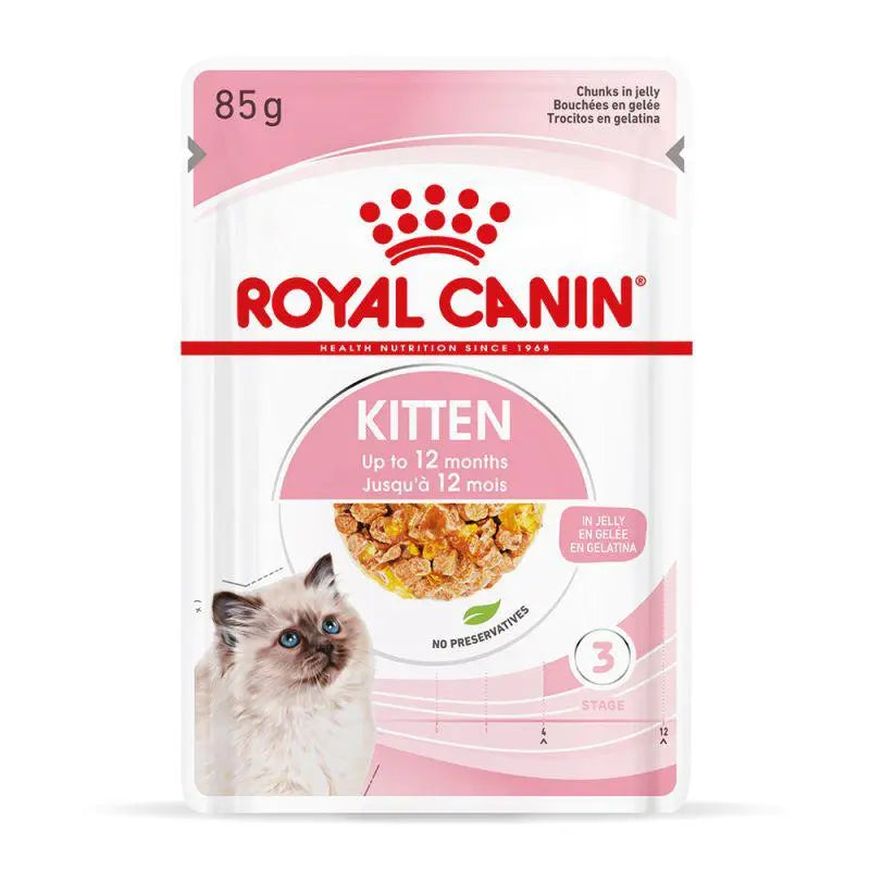 ROYAL CANIN FELINE HEALTH NUTRITION KITTEN JELLY WET CAT FOOD POUCH Royal Canin